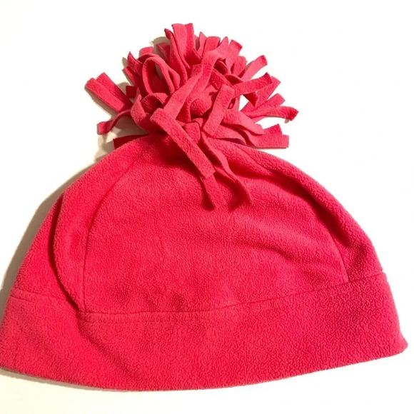 HANNA ANDERSSON EUC GIRLS PINK FLEECE HAT HATS WINTER CAUSAL FALL SIZE L - Picture 2 of 5